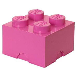 LEGO Úložný box 4 250 x 250 x 180 mm - ružový