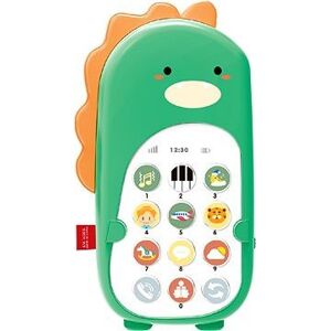 Aga4Kids Detský telefón Dinosaurus, zelený