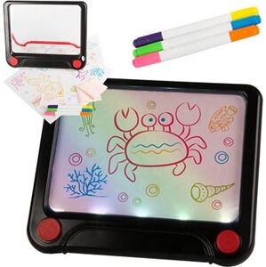 Verk Svítící grafický tablet pro děti se 3 fixy - neon