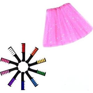 Senzanákupy Súprava pre princezné – LED sukňa + Kriedové farby na vlasy