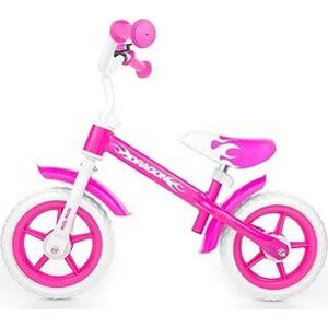 Milly Mally Detské odrážadlo bicykel Dragon pink
