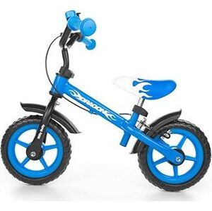 Milly Mally Detské odrážadlo bicykel Dragon s brzdou blue