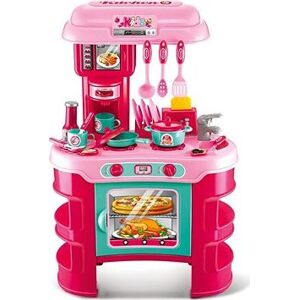 Baby Mix Dětská kuchyňka Little Chef růžová 32 ks