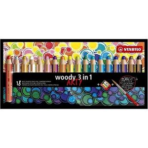 Stabilo Woody ARTY 3 in 1 18 rôznych farieb