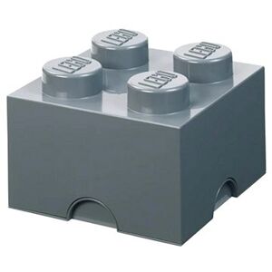 LEGO úložný box 4 – tmavo sivý