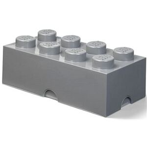 LEGO úložný box 8 – tmavo sivý