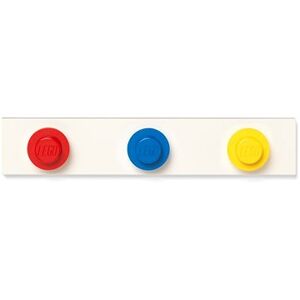 LEGO nástenný vešiak – červená, modrá, žltá