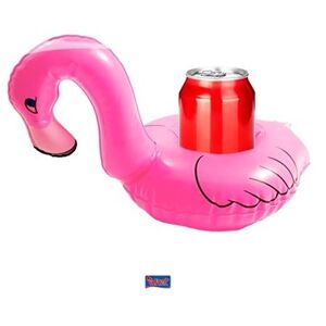 Nafukovací držiak na pitie plameniak – flamingo, 2 ks/bal. 15 × 25 cm