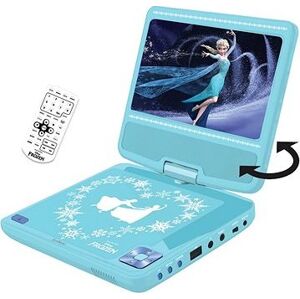 Frozen Prenosný DVD prehrávač 7 s rotujúcou obrazovkou a slúchadlami