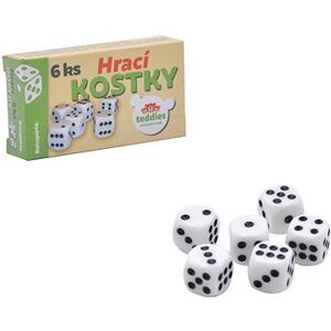 Hracie kocky spoločenská hra 6 ks v krabičke
