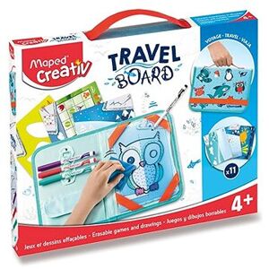 Súprava Maped Travel Board – Hry a kreslenie so zvieratkami