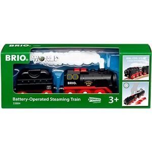 Brio World 33884 Parná lokomotíva s vodnou nádržou na batérie