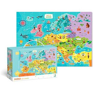 Puzzle Mapa Európy – 100 dielikov