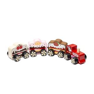Cubika 15382 Vlak „Cakes“ – drevený vláčik s magnetmi 4 diely
