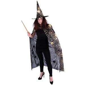 Rappa, čarodejnicky plášť s pavučinou a klobúkom