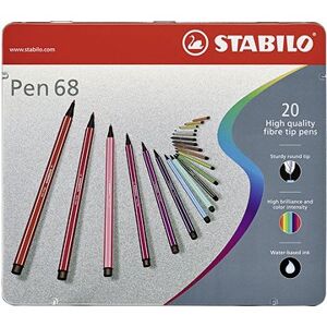 STABILO Pen 68, 20 ks, kovové puzdro