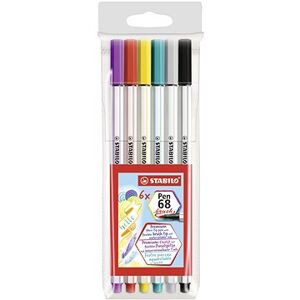 STABILO Pen 68 brush, 6 ks, puzdro