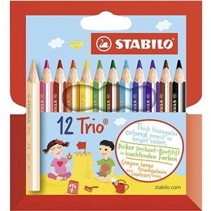 STABILO Trio, silné a krátke 12 ks puzdro