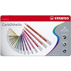 STABILO CarbOthello 36 ks kovové puzdro