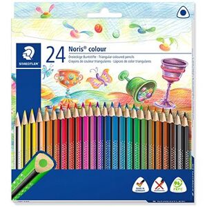 STAEDTLER „Noris Colour“ Farebné pastelky, 24 farieb, trojhranné
