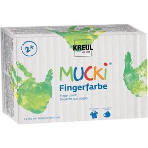 KreulL ,,Mucki" Súprava prstových farieb, 6 farieb