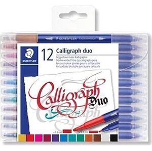 Staedtler Calligraph Duo 2,0/3,5 mm, kaligrafický, obojstranný, 12 farieb