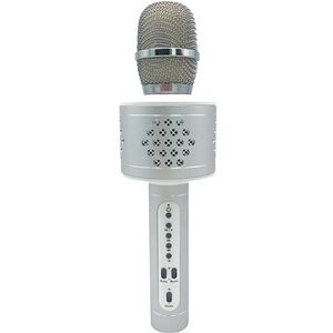 Teddies Mikrofón karaoke Bluetooth strieborný