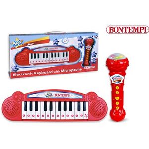 Bontempi Mini klávesnica a mikrofón, Karaoke 35 × 10 × 3,5 cm