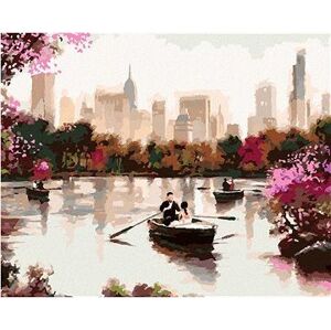 Maľovanie podľa čísel - Pár na loďke v New Yorku (Richard Macneil)