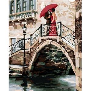 Maľovanie podľa čísel - Pár na moste v Benátkach (Richard Macneil)