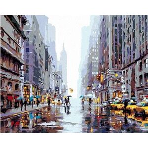 Maľovanie podľa čísel - Rušná ulica v New Yorku II (Richard Macneil)