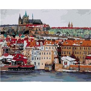 Maľovanie podľa čísel - Zimný Pražský hrad