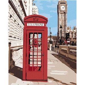 Maľovanie podľa čísel - Telefónna búdka v Londýne