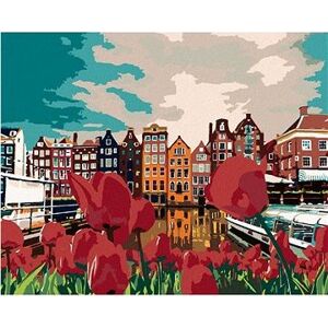 Maľovanie podľa čísel - Tulipány v Amsterdame