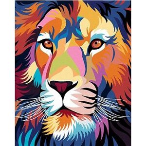 Maľovanie podľa čísiel – Farebný lev