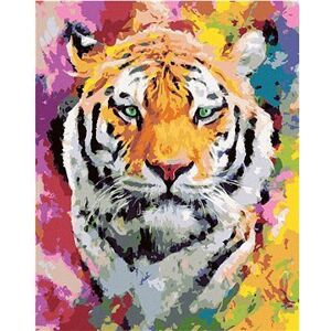 Maľovanie podľa čísel - Tiger vo farbách