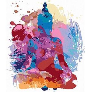 Maľovanie podľa čísel – Abstraktný farebný Budha