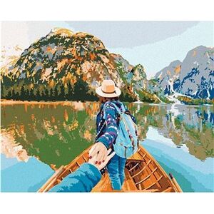 Maľovanie podľa čísel – Žena na loďke