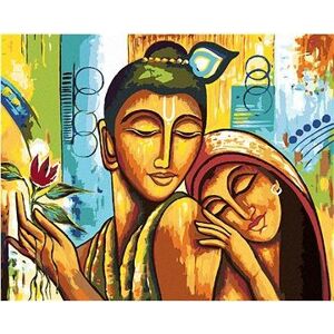 Maľovanie podľa čísel - Budha so ženou