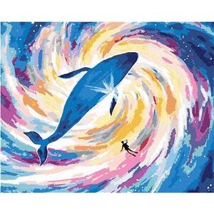 Maľovanie podľa čísel – Vesmírna veľryba