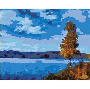 Maľovanie podľa čísel – Jazero s modrou oblohou