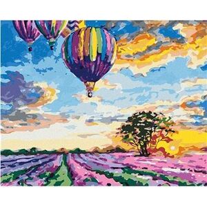 Maľovanie podľa čísel – Teplovzdušné balóny a levanduľa
