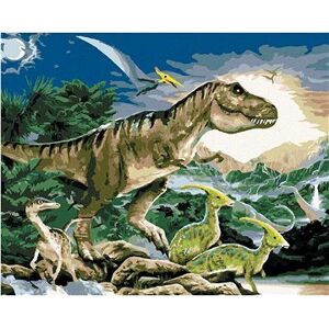 Maľovanie podľa čísel – Tyrannosaurus kráľ dinosaurov (Howard Robinson)