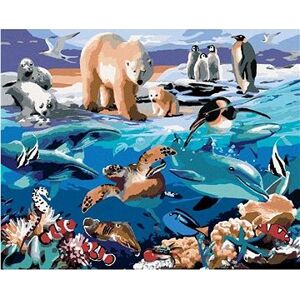 Maľovanie podľa čísel – Zvieratá v oceáne (Howard Robinson)