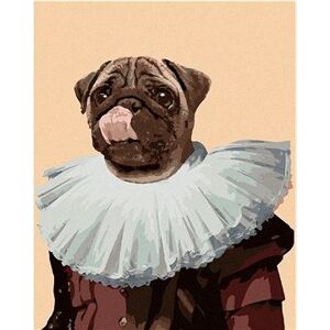 Maľovanie podľa čísel - Kráľovský pes - mops