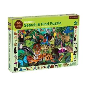 Puzzle hľadaj a nájdi – Dažďový prales (64 ks)