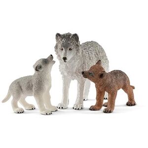 Schleich 42472 - Vlčica a mláďa vlka