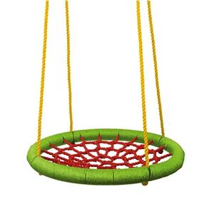 Woody Hojdací kruh (priemer 83 cm) – zelenočervený