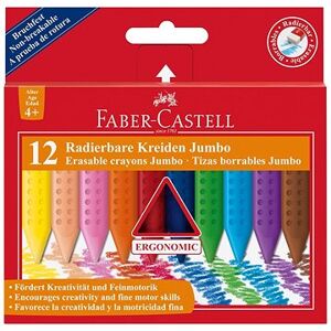 Faber-Castell Pastelky Plastic Colour Grip Jumbo, 12 Farieb