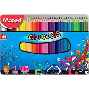 Maped Color Peps Metal Box, 48 farieb
